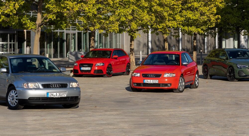 Audi A3 les 4 générations depuis 1996 à 2026