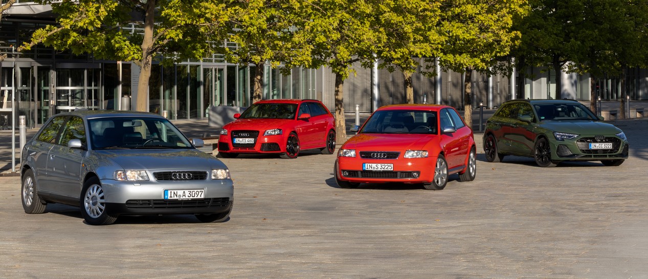 Audi A3 les 4 générations depuis 1996 à 2026