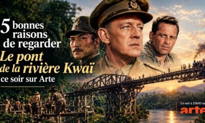 Affiche annonçant la diffusion du film Le pont de la rivière Kwaï sur la chaîne ARTE