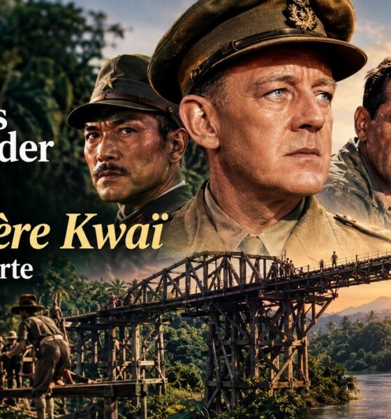 Affiche annonçant la diffusion du film Le pont de la rivière Kwaï sur la chaîne ARTE