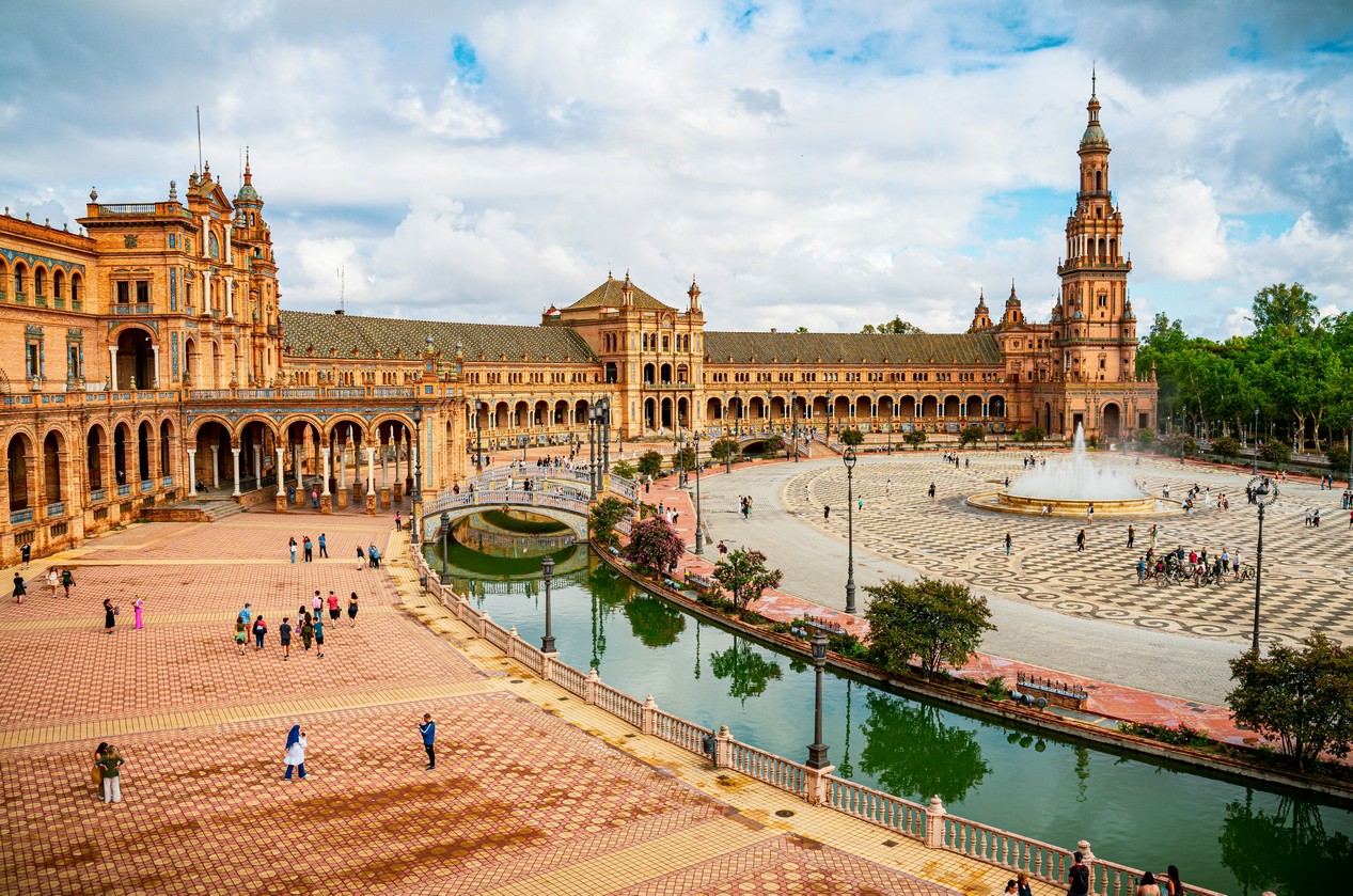 Plaza de Espana à Séville, en Espagne