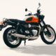 Triumph Bonneville T40 bleue et orange modèle 2027